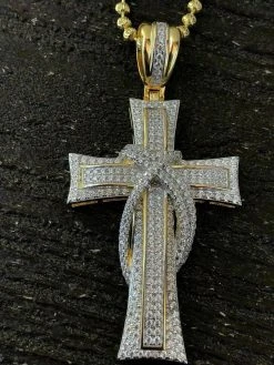 Solid 925 Silver Cross Crucifix ICY Diamond Mens Pendant 14k Gold Plated Rhodium 35 Solid 925 Silver Cross Crucifix ICY Diamond Mens Pendant 14k Gold Plated Rhodium -Harlem Bling Shop harlembling solid 925 silver cross crucifix icy diamond mens pendant 14k gold plated rhodium 56324.1664380153