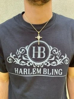 Solid 925 Silver Cross Jesus Pendant Yellow Gold Finish Iced Crucifix Necklace -Harlem Bling Shop harlembling solid 925 silver cross jesus pendant yellow gold finish iced crucifix necklace 82124.1664381094