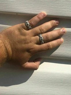 Solid 925 Silver Gucci Link Diamond RING Band Size 6 7 8 9 10 11 12 13 Pinky ICY -Harlem Bling Shop harlembling solid 925 silver gucci link diamond ring band size 6 7 8 9 10 11 12 13 pinky icy 55049.1664372441