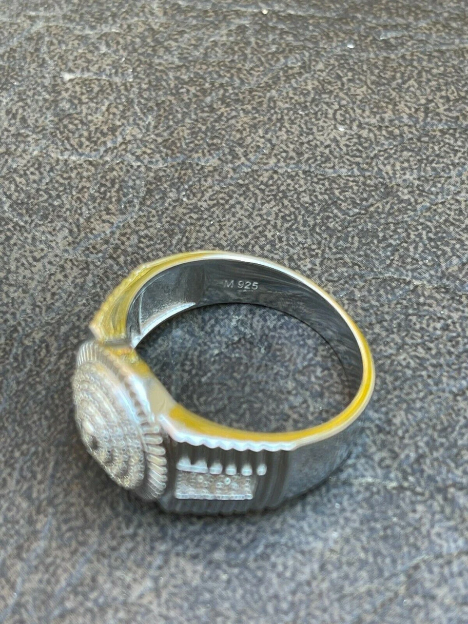 Solid 925 Silver Hip Hop Iced Moissanite Pinky Ring REAL Stone Pass Diamond Test 14 Solid 925 Silver Hip Hop Iced Moissanite Pinky Ring REAL Stone Pass Diamond Test - Image 12