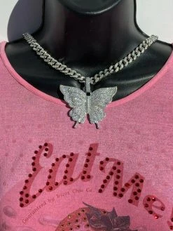 Solid 925 Silver HUGE Iced 2.5" Butterly Hip Hop Pendant For Men Ladies Necklace 20 Solid 925 Silver HUGE Iced 2.5" Butterly Hip Hop Pendant For Men Ladies Necklace -Harlem Bling Shop harlembling solid 925 silver huge iced 2.5 butterly hip hop pendant for men ladies necklace 93099.1664391789