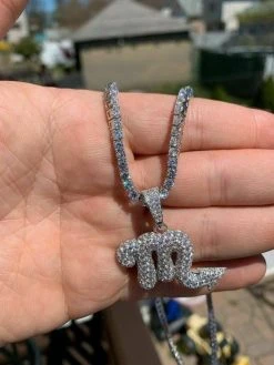 Solid 925 Silver Iced Diamond Zodiac Astrology Sign Pendant Necklace Hip Hop -Harlem Bling Shop harlembling solid 925 silver iced diamond zodiac astrology sign pendant necklace hip hop 77092.1664377967