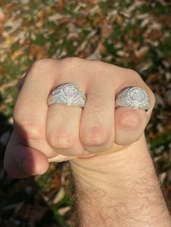 Solid 925 Silver Iced Hip Hop Pinky Ring REAL MOISSANITE Stone Pass Diamond Test 21 Solid 925 Silver Iced Hip Hop Pinky Ring REAL MOISSANITE Stone Pass Diamond Test -Harlem Bling Shop harlembling solid 925 silver iced hip hop pinky ring real moissanite stone pass diamond test 55567.1664355992