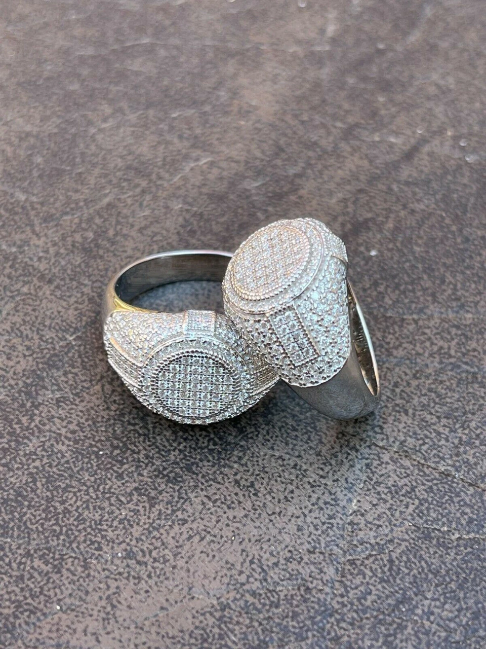 Solid 925 Silver Iced Hip Hop Pinky Ring REAL MOISSANITE Stone Pass Diamond Test 14 Solid 925 Silver Iced Hip Hop Pinky Ring REAL MOISSANITE Stone Pass Diamond Test - Image 12