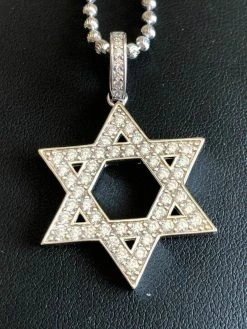 Solid 925 Silver Iced Magen Star Of David Jewish Iced Diamond 14k Gold Rhodium 17 Solid 925 Silver Iced Magen Star Of David Jewish Iced Diamond 14k Gold Rhodium -Harlem Bling Shop harlembling solid 925 silver iced magen star of david jewish iced diamond 14k gold rhodium 95037.1664373168