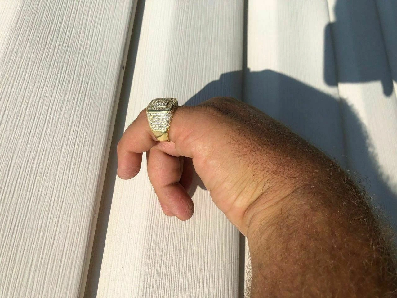 Solid 925 Silver Men's Diamond RING 14k Gold ICY Size 6 7 8 9 10 11 12 13 Pinky 17 Solid 925 Silver Men's Diamond RING 14k Gold ICY Size 6 7 8 9 10 11 12 13 Pinky - Image 15