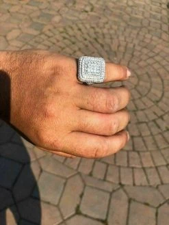 Solid 925 Silver Men's Hip Hop Rapper Big Diamond Pinky RING 14k Gold ICY CUSTOM 22 Solid 925 Silver Men's Hip Hop Rapper Big Diamond Pinky RING 14k Gold ICY CUSTOM -Harlem Bling Shop harlembling solid 925 silver mens hip hop rapper big diamond pinky ring 14k gold icy custom 53381.1664381918