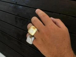 Solid 925 Silver Men's Hip Hop Rapper Big Diamond Pinky RING 14k Gold Super Icy! 21 Solid 925 Silver Men's Hip Hop Rapper Big Diamond Pinky RING 14k Gold Super Icy! -Harlem Bling Shop harlembling solid 925 silver mens hip hop rapper big diamond pinky ring 14k gold super icy 94099.1664386413