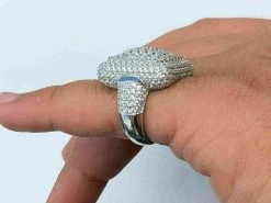 Solid 925 Silver Men's Hip Hop Rapper Big Heavy Diamond Pinky Square RING ICY 18 Solid 925 Silver Men's Hip Hop Rapper Big Heavy Diamond Pinky Square RING ICY -Harlem Bling Shop harlembling solid 925 silver mens hip hop rapper big heavy diamond pinky square ring icy 65051.1664391101