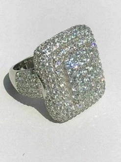 Solid 925 Silver Men's Hip Hop Rapper Big Heavy Diamond Pinky Square RING ICY 20 Solid 925 Silver Men's Hip Hop Rapper Big Heavy Diamond Pinky Square RING ICY -Harlem Bling Shop harlembling solid 925 silver mens hip hop rapper big heavy diamond pinky square ring icy 74118.1664385661