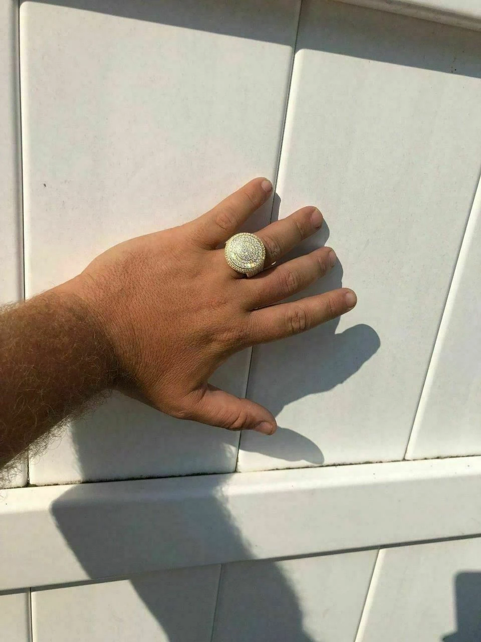 Solid 925 Silver Men's ICED ICY Large Diamond Pinky RING 14k Gold 7 8 9 10 11 12 9 Solid 925 Silver Men's ICED ICY Large Diamond Pinky RING 14k Gold 7 8 9 10 11 12 - Image 7