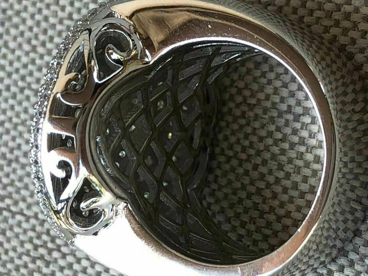 Solid 925 Silver Men's ICED ICY Large Diamond Pinky RING 14k Gold 7 8 9 10 11 12 6 Solid 925 Silver Men's ICED ICY Large Diamond Pinky RING 14k Gold 7 8 9 10 11 12 - Image 4