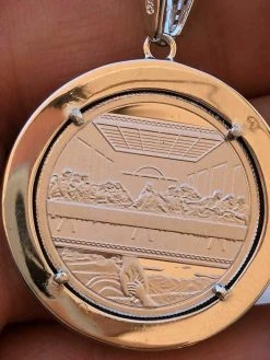 Solid 925 Silver Men's Jesus Last Supper Reversible Coin Medallion Pendant Italy -Harlem Bling Shop harlembling solid 925 silver mens jesus last supper reversible coin medallion pendant italy 65621.1664386513