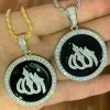 Solid 925 Silver Mens Large Allah Muslim Islamic Pendant Chain Iced Icy Hip Hop 2 Solid 925 Silver Mens Large Allah Muslim Islamic Pendant Chain Iced Icy Hip Hop -Harlem Bling Shop harlembling solid 925 silver mens large allah muslim islamic pendant chain iced icy hip hop 49540.1664371293