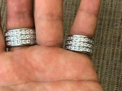 Solid 925 Silver Men's Large Round 5ct Iced CZ Cubic Zirconia Pinky RING HIP-HOP -Harlem Bling Shop harlembling solid 925 silver mens large round 5ct iced cz cubic zirconia pinky ring hip hop 29698.1664391741