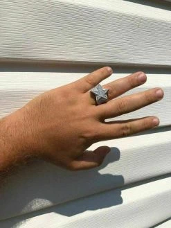 Solid 925 Silver Men's Women's Hip Hop Rapper 3D STAR Diamond Pinky RING Pinky 24 Solid 925 Silver Men's Women's Hip Hop Rapper 3D STAR Diamond Pinky RING Pinky -Harlem Bling Shop harlembling solid 925 silver mens womens hip hop rapper 3d star diamond pinky ring pinky 18467.1664387473