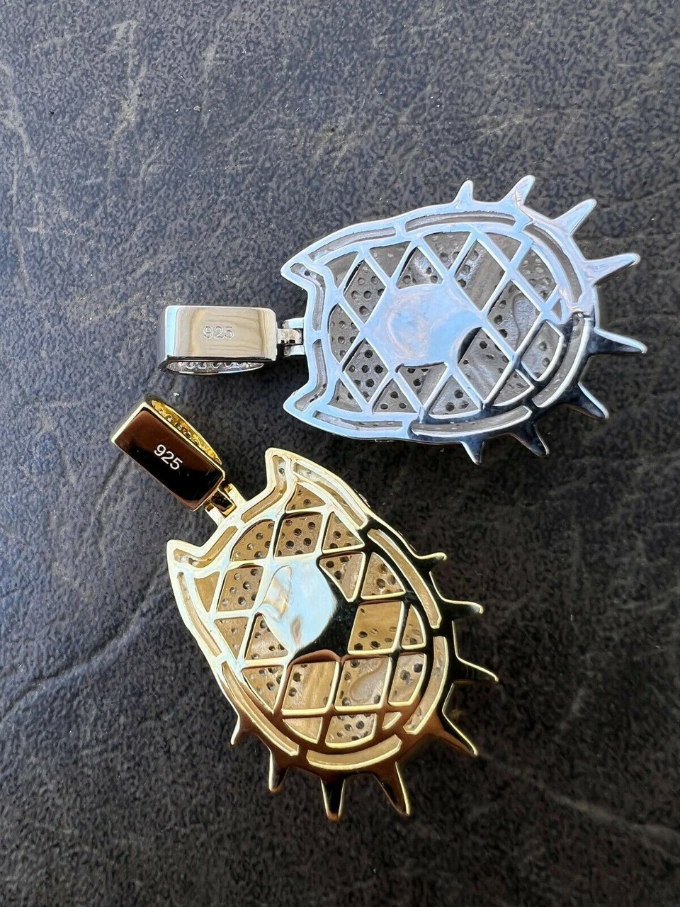 Solid 925 Silver Pitbull Dog Pendant Necklace Iced Diamond Gold Necklace Hip Hop 14 Solid 925 Silver Pitbull Dog Pendant Necklace Iced Diamond Gold Necklace Hip Hop - Image 12