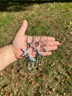 Solid 925 Silver Real MOISSANITE Jesus Carrying Cross Pendant Iced Necklace 39 Solid 925 Silver Real MOISSANITE Jesus Carrying Cross Pendant Iced Necklace -Harlem Bling Shop harlembling solid 925 silver real moissanite jesus carrying cross pendant iced necklace 92494.1698463870