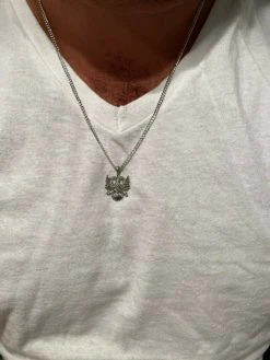 Solid 925 Silver Two Double Headed Eagle Pendant Necklace Albania Kosova Russian 21 Solid 925 Silver Two Double Headed Eagle Pendant Necklace Albania Kosova Russian -Harlem Bling Shop harlembling solid 925 silver two double headed eagle pendant necklace albania kosova russian 63479.1664378259