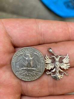 Solid 925 Silver Two Double Headed Eagle Pendant Necklace Albania Kosova Russian 15 Solid 925 Silver Two Double Headed Eagle Pendant Necklace Albania Kosova Russian -Harlem Bling Shop harlembling solid 925 silver two double headed eagle pendant necklace albania kosova russian 65475.1664371267