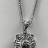 Solid 925 Sterling Silver 3D Tiger Cheetah Women’s Men’s Pendant W. 22” Chain -Harlem Bling Shop harlembling solid 925 sterling silver 3d tiger cheetah womens mens pendant w 22 chain 46954.1664375989