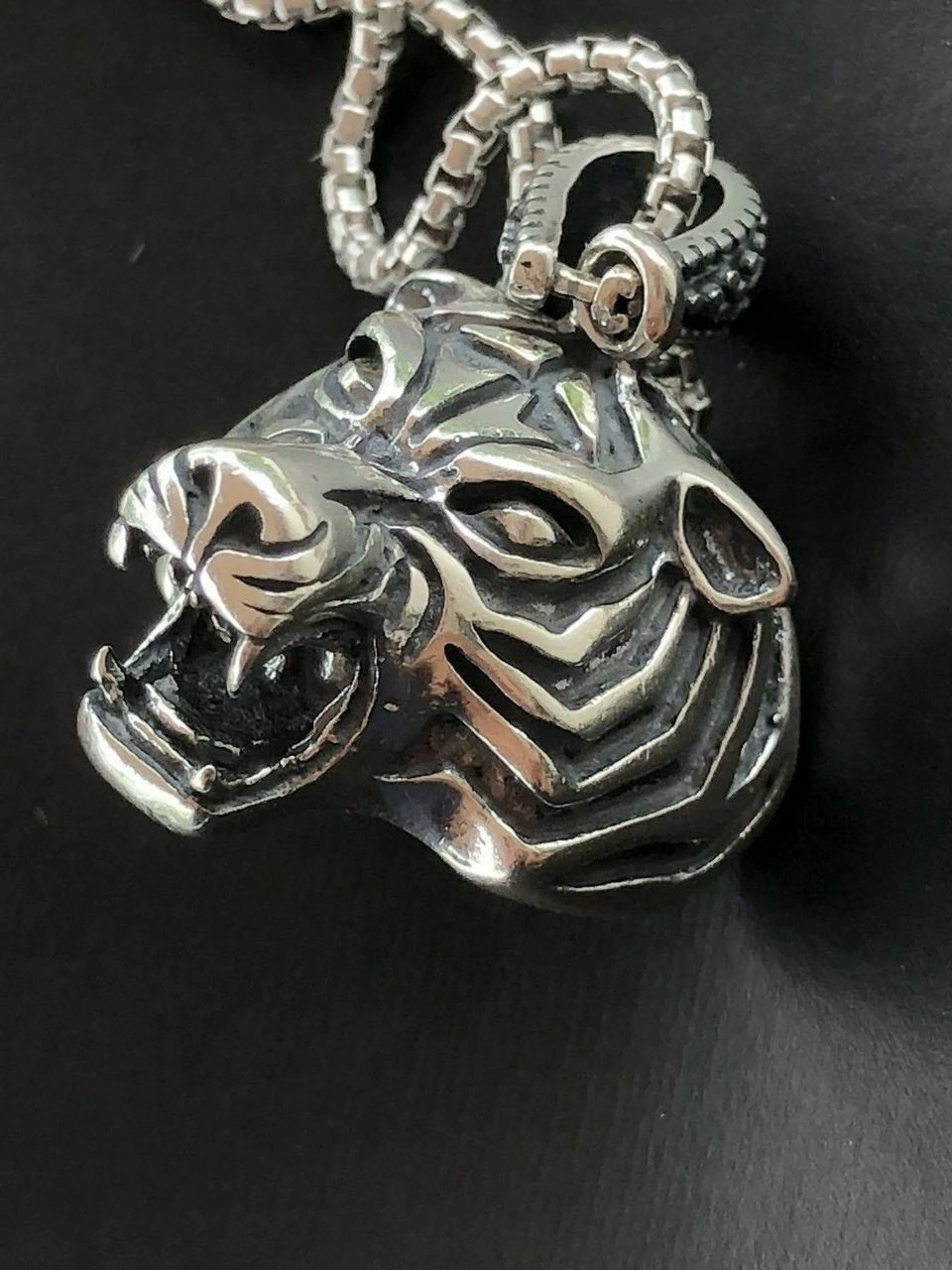 Solid 925 Sterling Silver 3D Tiger Cheetah Women’s Men’s Pendant W. 22” Chain 13 Solid 925 Sterling Silver 3D Tiger Cheetah Women’s Men’s Pendant W. 22” Chain - Image 11