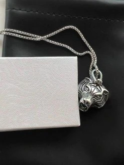 Solid 925 Sterling Silver 3D Tiger Cheetah Women’s Men’s Pendant W. 22” Chain 20 Solid 925 Sterling Silver 3D Tiger Cheetah Women’s Men’s Pendant W. 22” Chain -Harlem Bling Shop harlembling solid 925 sterling silver 3d tiger cheetah womens mens pendant w 22 chain 88025.1665669675