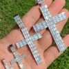 Solid 925 Sterling Silver Cross Pendant Baguette Iced Diamond Necklace Hip-Hop 1 Solid 925 Sterling Silver Cross Pendant Baguette Iced Diamond Necklace Hip-Hop -Harlem Bling Shop harlembling solid 925 sterling silver cross pendant baguette iced diamond necklace hip hop 11792.1664380371