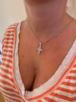 Solid 925 Sterling Silver Cross Pendant Baguette Iced Diamond Necklace Hip-Hop 21 Solid 925 Sterling Silver Cross Pendant Baguette Iced Diamond Necklace Hip-Hop -Harlem Bling Shop harlembling solid 925 sterling silver cross pendant baguette iced diamond necklace hip hop 43474.1664377358