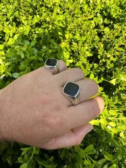 Solid 925 Sterling Silver Diamond Shape Black Onyx Mens Signet Ring Sizes 7-13 35 Solid 925 Sterling Silver Diamond Shape Black Onyx Mens Signet Ring Sizes 7-13 -Harlem Bling Shop harlembling solid 925 sterling silver diamond shape black onyx mens signet ring sizes 7 13 77257.1682627435