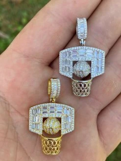 Solid 925 Sterling Silver Hip Hop Basketball Pendant Necklace Baguette Diamond 20 Solid 925 Sterling Silver Hip Hop Basketball Pendant Necklace Baguette Diamond -Harlem Bling Shop harlembling solid 925 sterling silver hip hop basketball pendant necklace baguette diamond 88413.1664381529