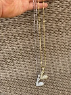 Solid 925 Sterling Silver Hip Hop Bicep Muscle Emoji Pendant Necklace Iced Gold 16 Solid 925 Sterling Silver Hip Hop Bicep Muscle Emoji Pendant Necklace Iced Gold -Harlem Bling Shop harlembling solid 925 sterling silver hip hop bicep muscle emoji pendant necklace iced gold 76774.1664386694