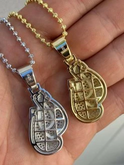 Solid 925 Sterling Silver Hip Hop Boxing Gloves Pendant Necklace Iced Diamond 24 Solid 925 Sterling Silver Hip Hop Boxing Gloves Pendant Necklace Iced Diamond -Harlem Bling Shop harlembling solid 925 sterling silver hip hop boxing gloves pendant necklace iced diamond 28322.1664392562