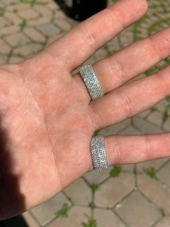 Solid 925 Sterling Silver Iced Eternity Band Wedding Bust Down Pinky Ring Men's 24 Solid 925 Sterling Silver Iced Eternity Band Wedding Bust Down Pinky Ring Men's -Harlem Bling Shop harlembling solid 925 sterling silver iced eternity band wedding bust down pinky ring mens 17670.1664394411