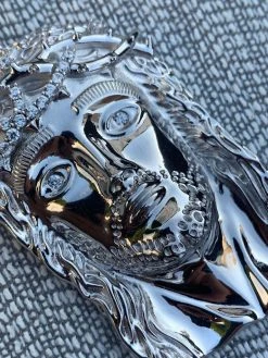 Solid 925 Sterling Silver Jesus Pendant 20 Solid 925 Sterling Silver Jesus Pendant -Harlem Bling Shop harlembling solid 925 sterling silver jesus pendant 56742.1665670927