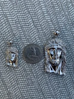 Solid 925 Sterling Silver Jesus Pendant 23 Solid 925 Sterling Silver Jesus Pendant -Harlem Bling Shop harlembling solid 925 sterling silver jesus pendant 72668.1664371970
