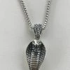 Solid 925 Sterling Silver King Cobra Snake Womenâs Menâs Pendant W. 22â Chain 2 Solid 925 Sterling Silver King Cobra Snake Womenâs Menâs Pendant W. 22â Chain -Harlem Bling Shop harlembling solid 925 sterling silver king cobra snake womens mens pendant w 22 chain 86589.1664373969