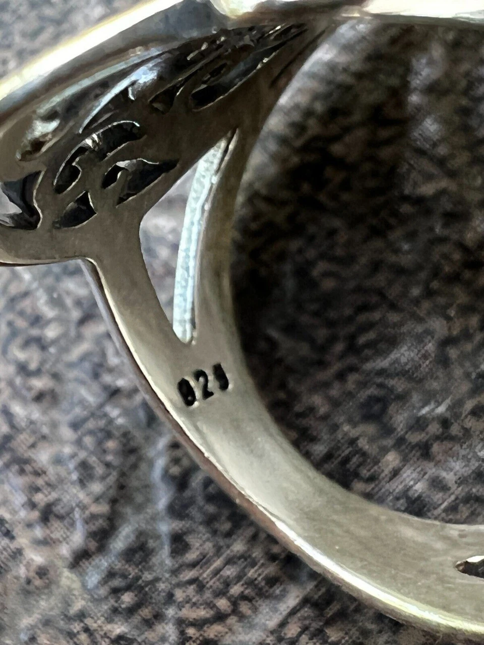 Solid 925 Sterling Silver Large Butterfly Ring Oxidized Rhodium Vintage Finish 6 Solid 925 Sterling Silver Large Butterfly Ring Oxidized Rhodium Vintage Finish - Image 4