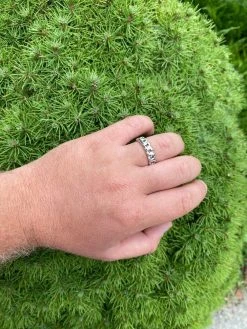 Solid 925 Sterling Silver Men's Ladies 6mm Wedding Band Cuban Link Ring Sz. 6-13 -Harlem Bling Shop harlembling solid 925 sterling silver mens ladies 6mm wedding band cuban link ring sz 6 13 57583.1664375296