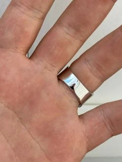 Solid 925 Sterling Silver Nugget Ring Blue Lives Matter Thin Blue Line Police -Harlem Bling Shop harlembling solid 925 sterling silver nugget ring blue lives matter thin blue line police 20521.1664395121