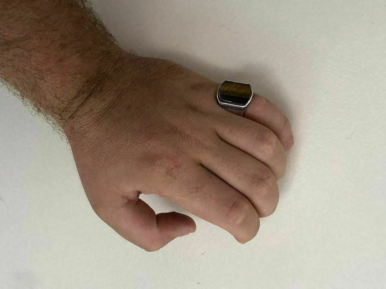 Solid 925 Sterling Silver Tiger's Eye Mens Signet Ring Size 7 8 9 10 11 12 13 10 Solid 925 Sterling Silver Tiger's Eye Mens Signet Ring Size 7 8 9 10 11 12 13 - Image 8