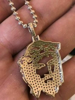 Solid Sterling Silver 925 Men's Unique Jesus Piece Pendant 1ct Lab Diamond Chain 14 Solid Sterling Silver 925 Men's Unique Jesus Piece Pendant 1ct Lab Diamond Chain -Harlem Bling Shop harlembling solid sterling silver 925 mens unique jesus piece pendant 1ct lab diamond chain 49542.1664377991