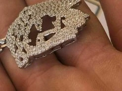 Solid Sterling Silver 925 Men's Unique Jesus Piece Pendant 1ct Lab Diamond Chain 16 Solid Sterling Silver 925 Men's Unique Jesus Piece Pendant 1ct Lab Diamond Chain -Harlem Bling Shop harlembling solid sterling silver 925 mens unique jesus piece pendant 1ct lab diamond chain 92226.1664395172