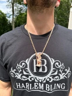 St Christopher Real 925 Silver / 14k Yellow Rose Gold Heavy 3D Pendant Necklace 38 St Christopher Real 925 Silver / 14k Yellow Rose Gold Heavy 3D Pendant Necklace -Harlem Bling Shop harlembling st christopher real 925 silver 14k yellow rose gold heavy 3d pendant necklace 97843.1688425155