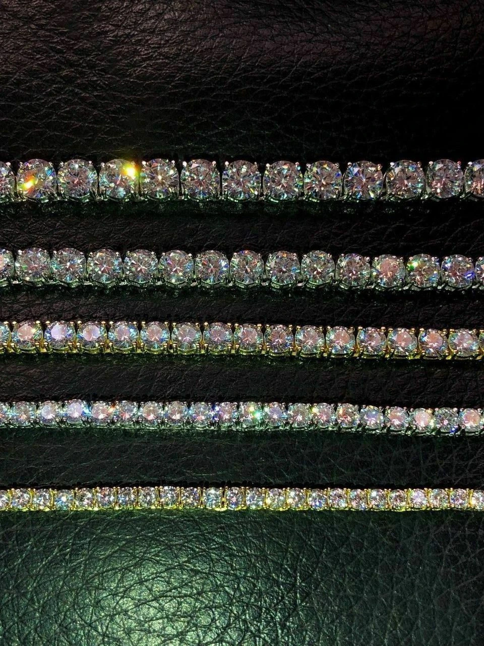 Tennis Bracelet SOLID 925 Sterling Silver MOISSANITE Pass Diamond Tester 3-7mm 8 Tennis Bracelet SOLID 925 Sterling Silver MOISSANITE Pass Diamond Tester 3-7mm - Image 6