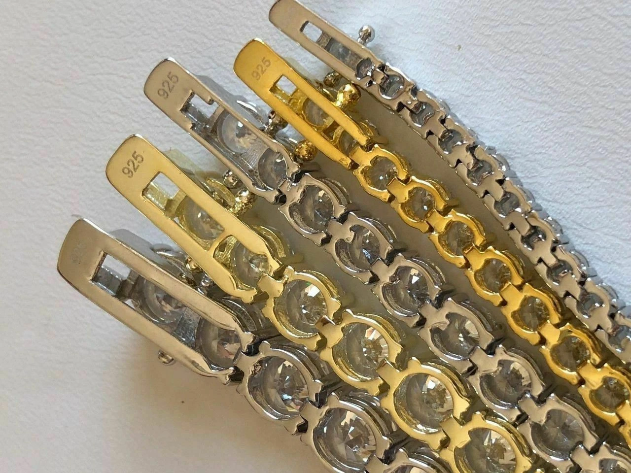 Tennis Bracelet SOLID 925 Sterling Silver MOISSANITE Pass Diamond Tester 3-7mm 11 Tennis Bracelet SOLID 925 Sterling Silver MOISSANITE Pass Diamond Tester 3-7mm - Image 9