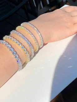 Tennis Bracelet SOLID 925 Sterling Silver MOISSANITE Pass Diamond Tester 3-7mm 27 Tennis Bracelet SOLID 925 Sterling Silver MOISSANITE Pass Diamond Tester 3-7mm -Harlem Bling Shop harlembling tennis bracelet solid 925 sterling silver moissanite pass diamond tester 3 7mm 81390.1664376770