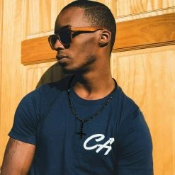 Tennis Chain W. Upside Down Cross Solid Real 925 Silver 4mm Black Diamonds 1 Row -Harlem Bling Shop harlembling tennis chain w upside down cross solid real 925 silver 4mm black diamonds 1 row 67128.1664394436