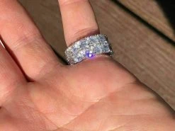 Tennis Ring 14k Gold & Solid 925 Silver Diamond Pinky Wedding Band Mens Womens -Harlem Bling Shop harlembling tennis ring 14k gold and solid 925 silver diamond pinky wedding band mens womens 95776.1664381129