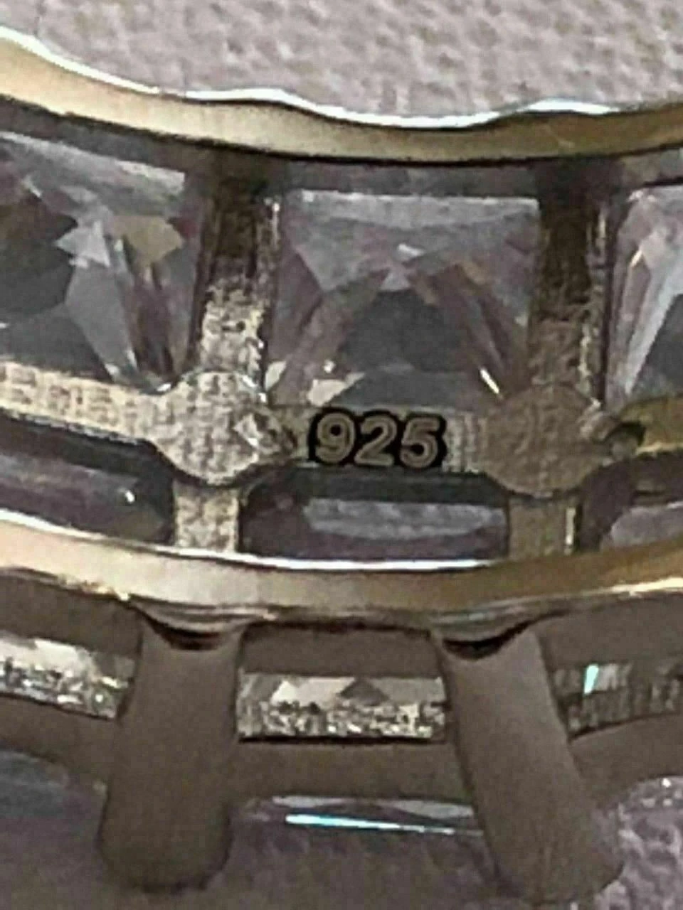 Tennis Ring 14k Gold & Solid 925 Silver Princess Cut Diamond Pinky Wedding Band 9 Tennis Ring 14k Gold & Solid 925 Silver Princess Cut Diamond Pinky Wedding Band - Image 7